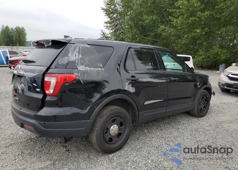 2018 Ford Explorer Police Interceptor from USA, damaged, VIN 1FM5K8ARXJGC76766